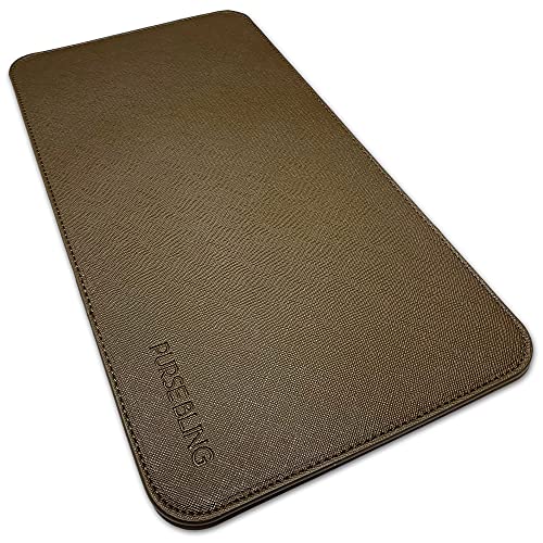 Purse Bling Speedy 30 Base Shaper, Brown Bag Shaper for LV Speedy Bags and other LV Totes, Vegan Leather (Brown, Speedy 30) - Image 1