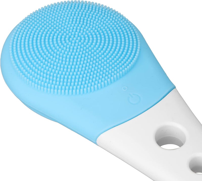 klarako Electric Body Wash Brush,Bath Brush Multifunctional Waterproof Shower Brush with Long Handle for Body Cleansing Exfoliation,Body Scrubber Shower Back Brush Back Cleaning Scrubber(blue) - Image 2
