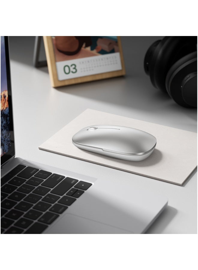 دبليو اي دبليو يو ماوس لاسلكي WiWU WM110 مزدوج الاتصال (Bluetooth + 2.4G) قابل للشحن USB-C مع أزرار صامتة – أسود - Image 3