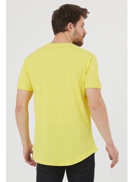 Cool Tarz Cool Style Men's Yellow Dirty Collar Loose T-SHIRT-TCPS001R25  - Image 4