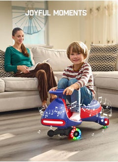 Blue-Red Electric Wiggle Car