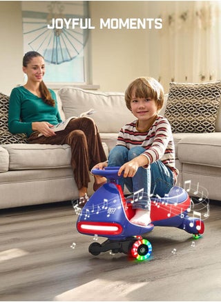 Blue-Red Electric Wiggle Car