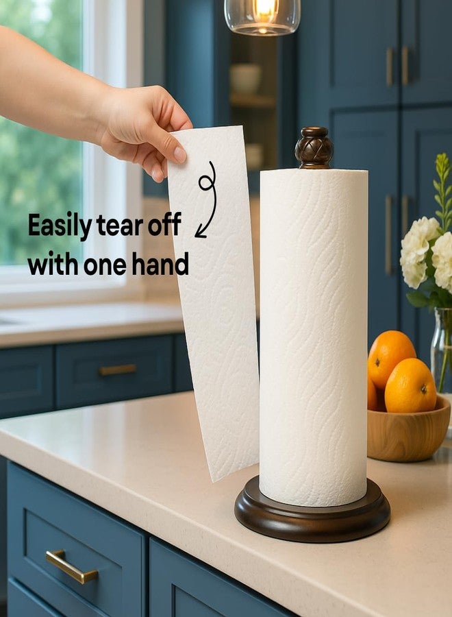 HOLDN’ STORAGE Paper Towel Holder - Decorative Freestanding Kitchen Countertop Stand Dispenser - Non-Slip Base, Sturdy, Durable and Heavy Duty, Fits Regular & Jumbo Paper Towel Rolls, Oil Rubbed Bronze Finish - Image 5