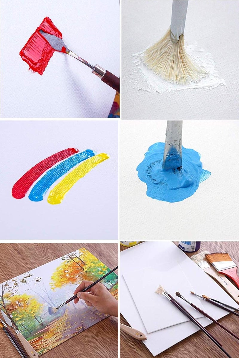 Snoogg Art Snoogg Art Pack of 12 Painting Canvas Panel Board Size 4X4 Inch Gesso double Primed Studio Artist Student Quality Acid Free  - Image 5
