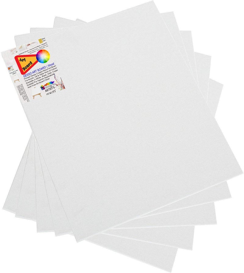 Snoogg Art Snoogg Art Pack of 12 Painting Canvas Panel Board Size 4X4 Inch Gesso double Primed Studio Artist Student Quality Acid Free  - Image 3