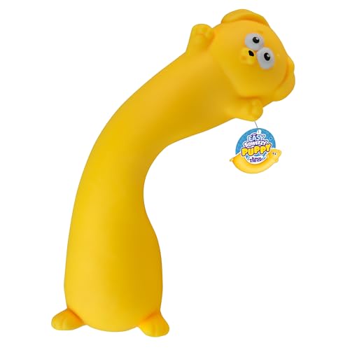 The Orb Factory ORB Easy Sqweezy Pets Giant Stretchy Dog Stretches Up to 5 Feet Long Huge Jumbo Sized Yellow Squishy Toy Puppy Stretch and Squeeze for Stress Relief Fun Sensory Fidget Toy for Kids and Adults - Image 5