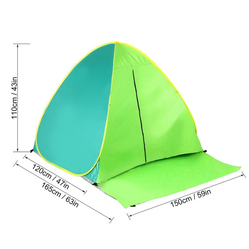 Pop up Beach Tent Portable Instant Anti UV Sun Shelter Tent Cabana Beach Shade - Image 2