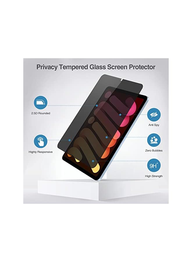 Procases iPad Mini 6 Privacy Screen Protector 8.3 Inch 2021, Anti-Spy Tempered Glass Screen Film Guard Screen Protector for 8.3” iPad Mini 6th Generation 2021 - Image 3