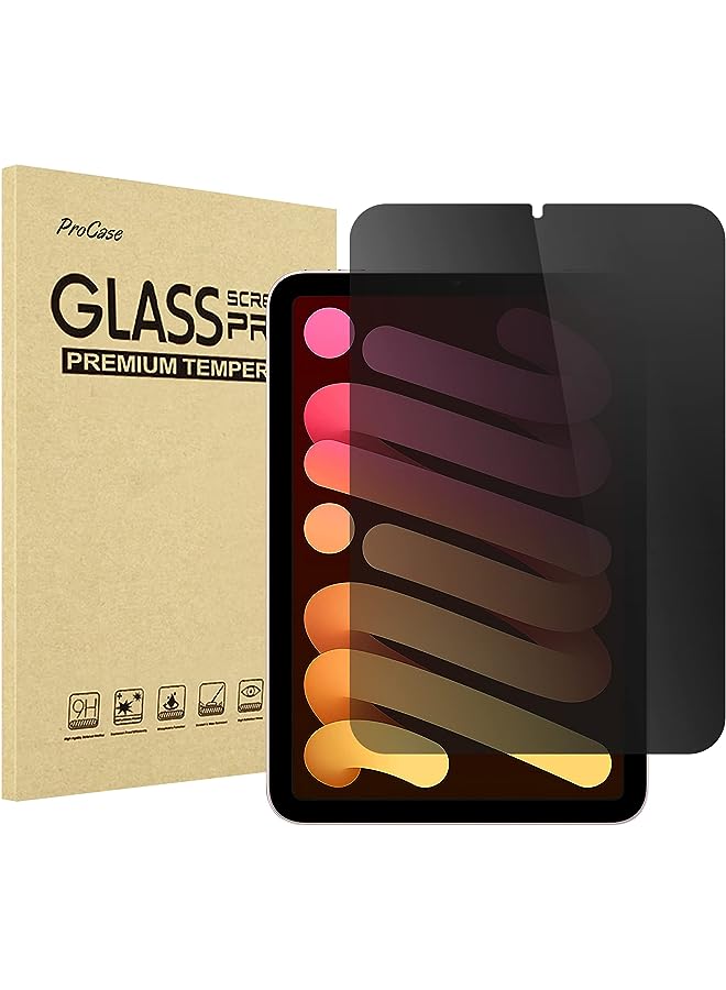 Procases iPad Mini 6 Privacy Screen Protector 8.3 Inch 2021, Anti-Spy Tempered Glass Screen Film Guard Screen Protector for 8.3” iPad Mini 6th Generation 2021 - Image 1