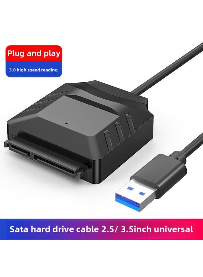USB3.0 To SATA Easy Drive Cable Suitable For 2.5-inch Solid State Disk Connector 12V Power Supply-Color:Black - Image 5