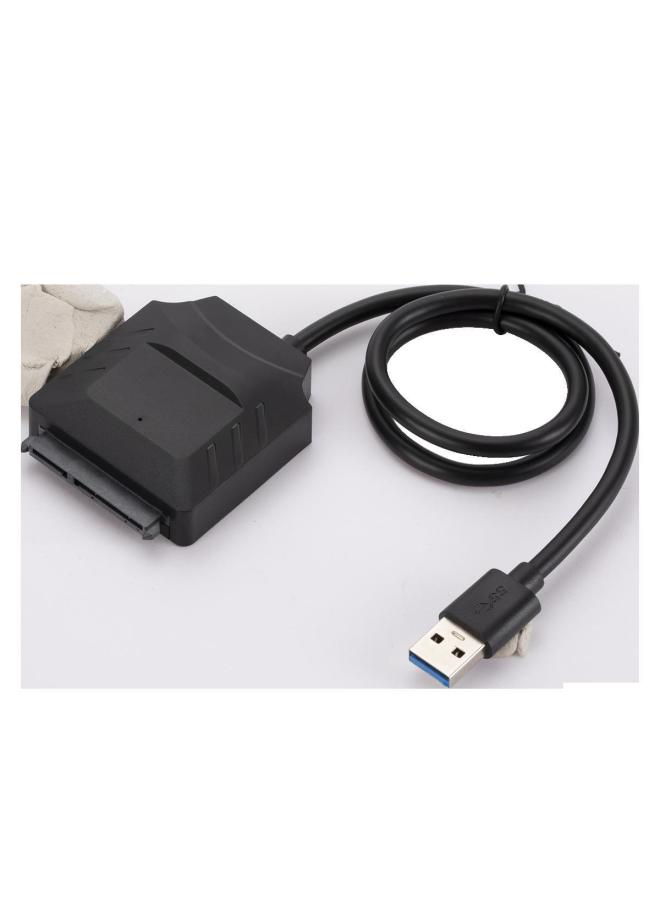 USB3.0 To SATA Easy Drive Cable Suitable For 2.5-inch Solid State Disk Connector 12V Power Supply-Color:Black - Image 3