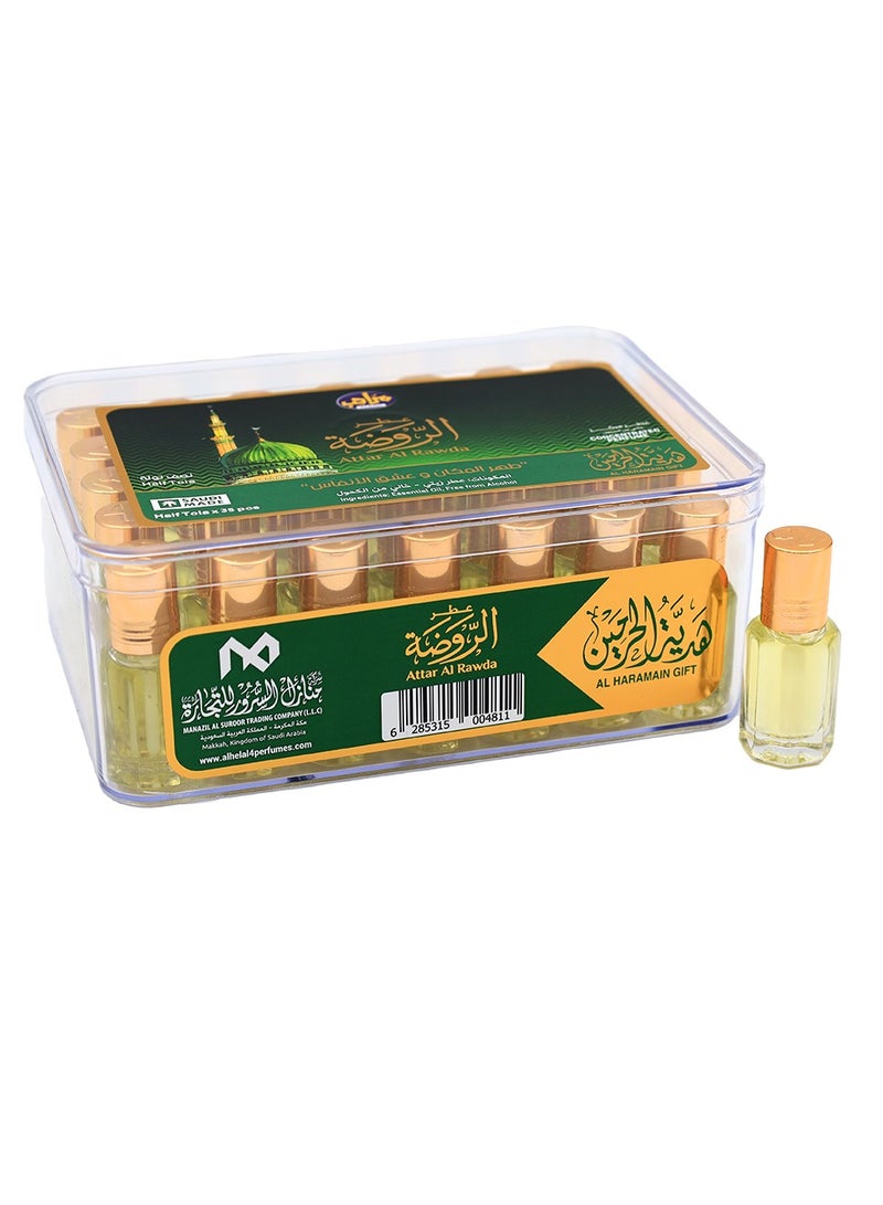 MARAHIB AL rawda Perfume Oil Half Tola 35 PCS