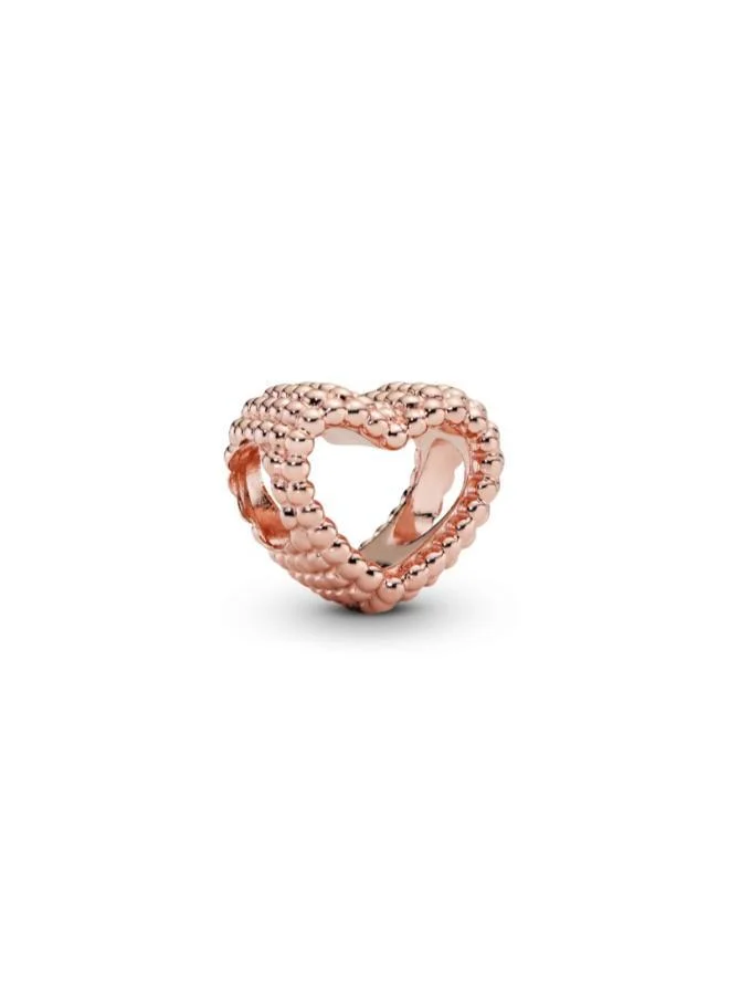 PANDORA Beaded Open Heart Charm