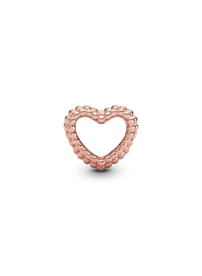 PANDORA Beaded Open Heart Charm