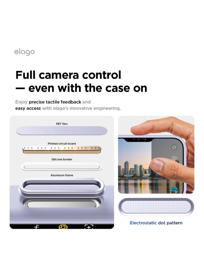 Elago Magnetic Liquid Silicone for iPhone 17 Pro case cover [Camera Control Button Cover] compatible with MagSafe Shockproof - Purple - Image 3
