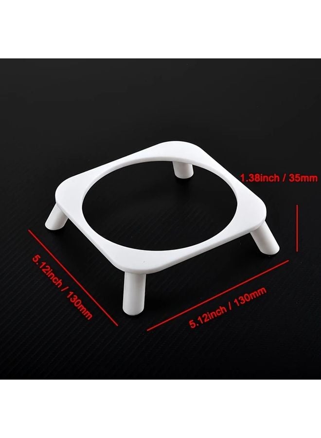 White Mac Mini M4 Radiator Heightening Stand Minimalist Design - Image 3