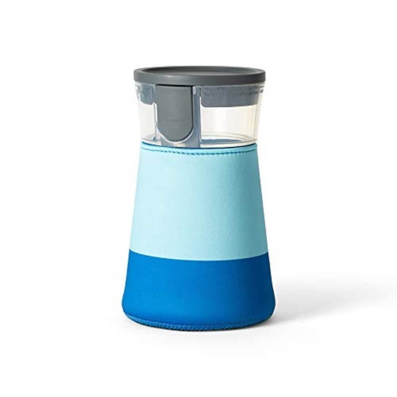 Rabbit Freezable Cocktail Maker 32 oz Frozen Drink Mixer for Margaritas Pia Coladas Mocktails  Complete Set Carafe Sleeve Stir Spoon Recipe Booklet  Ideal for Parties  Gatherings Blue