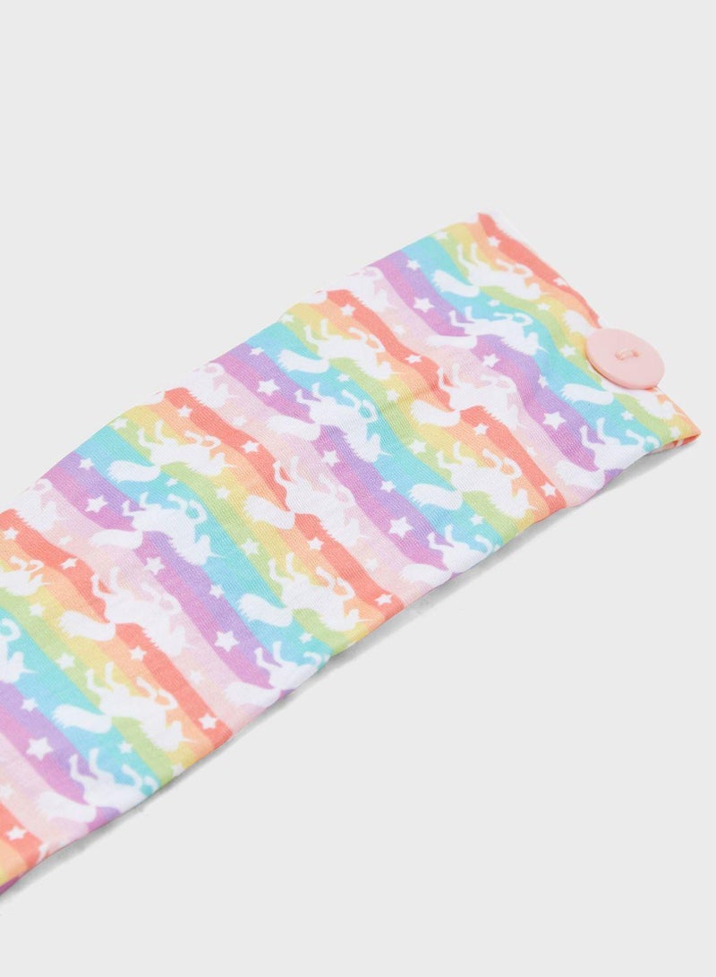 Claires Kids Printed Bow Headband  - Image 3