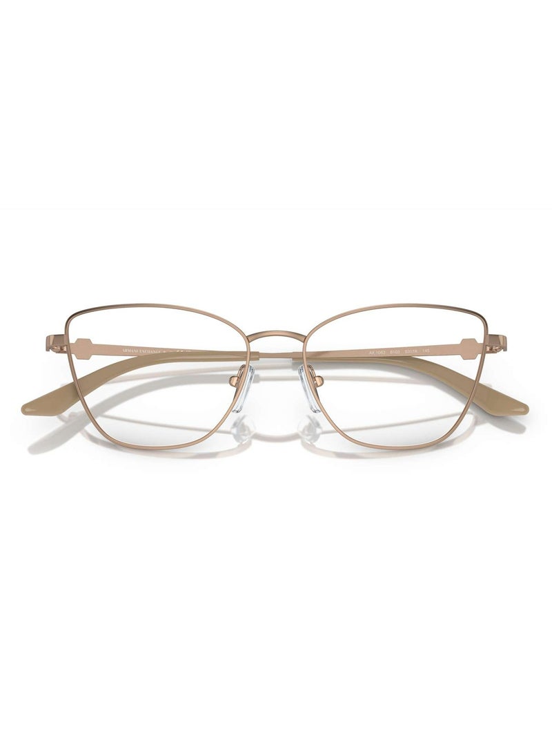 Armani Exchange AX-1063 Women's Shiny Rose Gold Optical Frame - Image 1