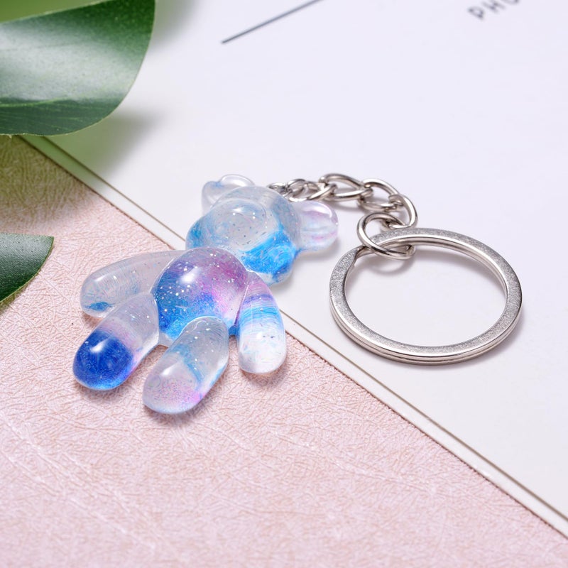 Aesnefe Pocket Worry Bear Hug, Anxiety Relief Keepsake, Mental Health Encouragement Gift, Emotional Support Token, Stress Comfort Gift for Teens & Adults, Light Blue - Image 3
