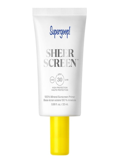 Supergoop! Sheerscreen Sunscreen SPF 30 (20ml) – Ultra-Light, Invisible Broad-Spectrum Protection for Face with Hydrating, Antioxidant-Rich Formula, Perfect for Daily Use
