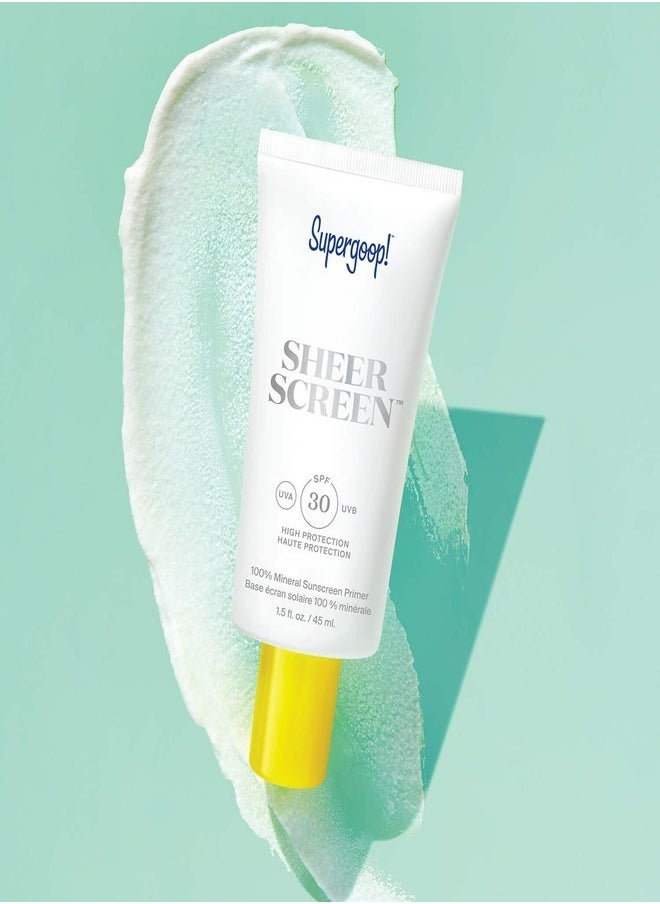Supergoop! - Supergoop! Sheerscreen Sunscreen SPF 30 (20ml) – Ultra-Light, Invisible Broad-Spectrum Protection for Face with Hydrating, Antioxidant-Rich Formula, Perfect for Daily Use - Image 1