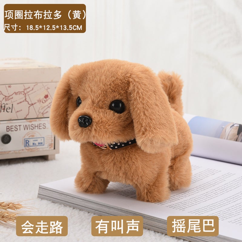 Toy Dog Children Plush Electric Toy Walking Simulation Dog Electric Dog Stall Electronic Puppy Pet - Image 1