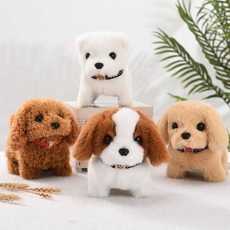 Toy Dog Children Plush Electric Toy Walking Simulation Dog Electric Dog Stall Electronic Puppy Pet - Image 2