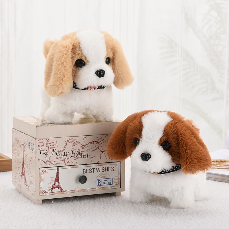 Toy Dog Children Plush Electric Toy Walking Simulation Dog Electric Dog Stall Electronic Puppy Pet - Image 5