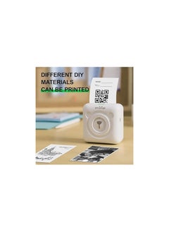 Riitek RIITEK PeriPage 304 DPI Ultra HD Resolution A6 Mini Printer; Wireless Bluetooth Portable Inkless Thermal Printer for Printing Label, Sticker, Photo, QR Code, Receipt (White)(1 Year Warranty)  - Image 4
