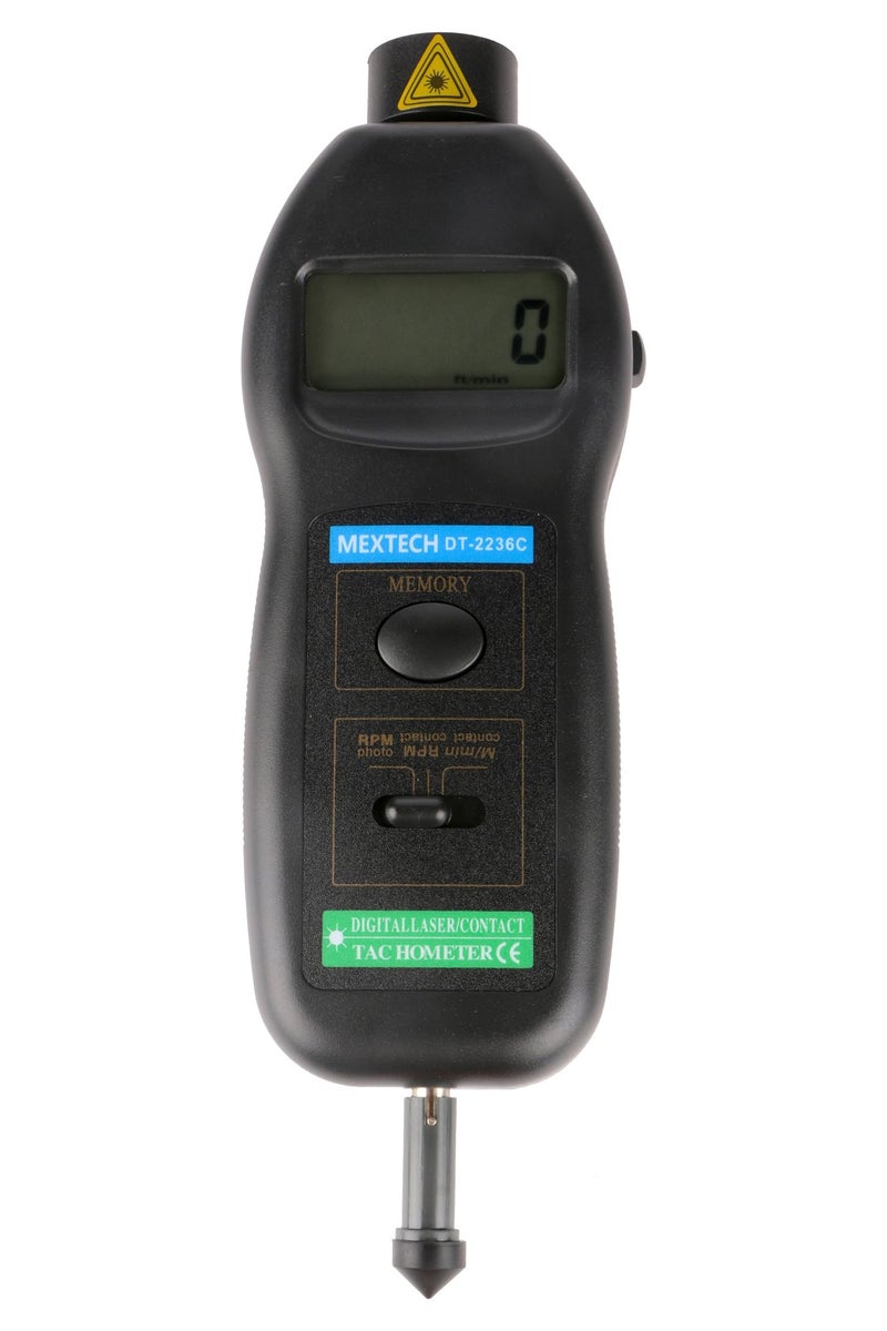 Mextech DT-2236C Non-Contact and Contact Tachometer - Image 1