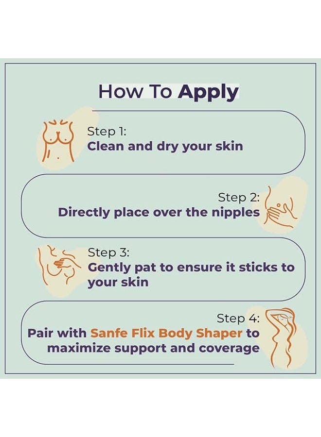 Sanfe Flix Reusable Silicone Nipple Cover - 4 Pieces | 10 Times Reusable - Image 5