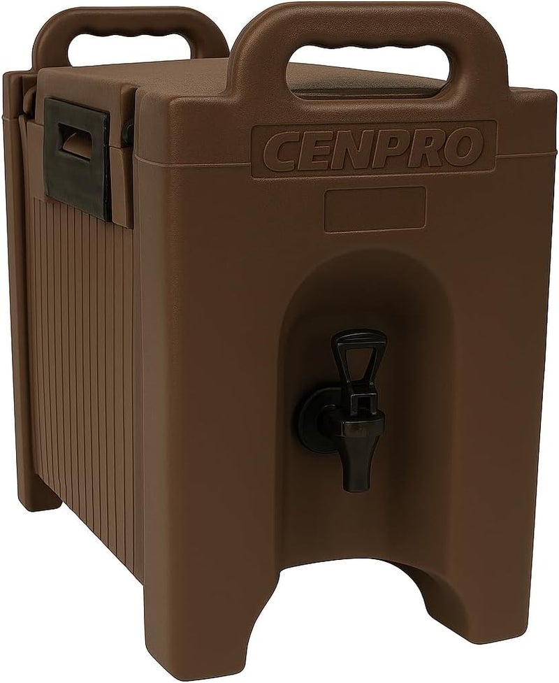 CenPro Commercial Beverage Dispenser 2.5 Gallon Insulated Hot and Cold Beverage Dispenser/Server, NSF, Brown (29A-184) - Image 1