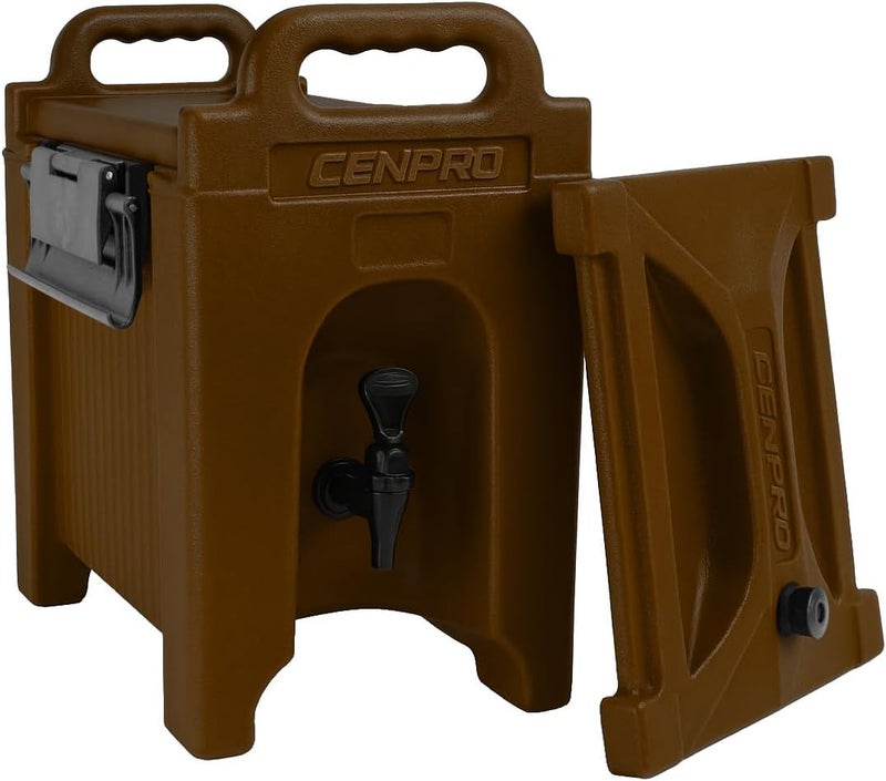 CenPro Commercial Beverage Dispenser 2.5 Gallon Insulated Hot and Cold Beverage Dispenser/Server, NSF, Brown (29A-184) - Image 2