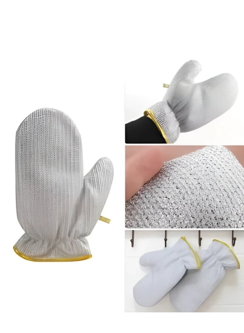 جوانتي سلك لغسل المواعين – فضي (قطعة واحدة) - Image 1