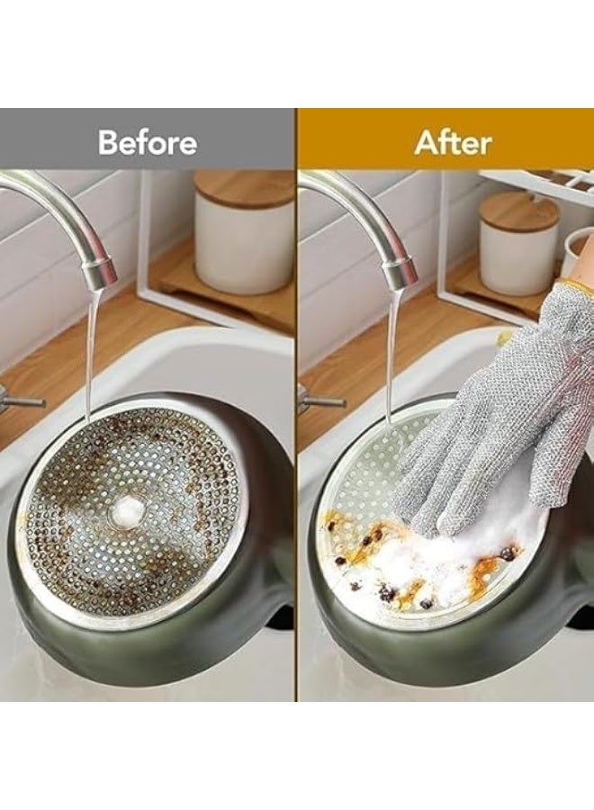 جوانتي سلك لغسل المواعين – فضي (قطعة واحدة) - Image 5