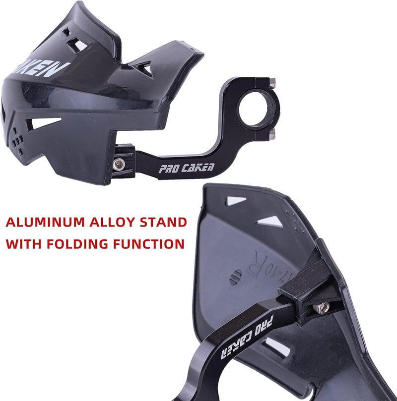 PRO CAKEN Universal 78 22mm and 1 18 28mm Handle Bar Hand Guards CNC Bracket for Dirt Bike Motocross ATV Scooter for CRF KLX KX LTR TRX SX SXF EXC XCW Grizzly Hawk 250 BicyclesBlack - Image 5