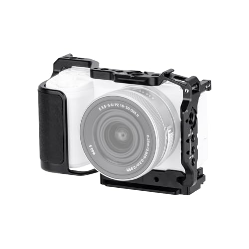 Nitze ZV-E10 II Cage for Sony ZV-E10 II Camera, with 2 Integrated NATO Rails, Built-in Cold Shoe, Ergonomic Handgrip, Quick Release Plate for Arca-Swiss - T-S14A - Image 1