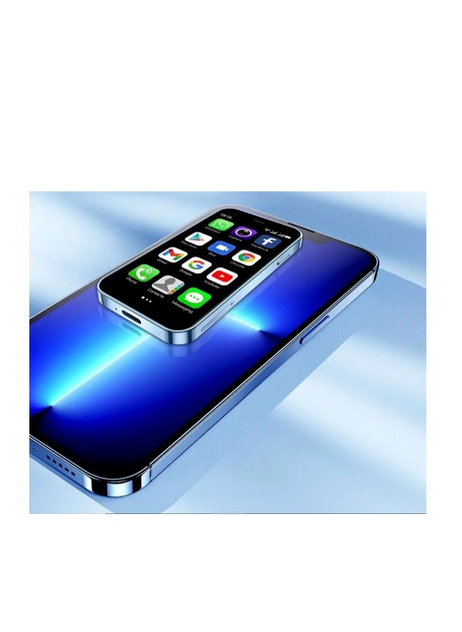 SOYES - Soyes 15 PRO MAX Mini Android Smartphone Slim Body Dual Sim Google Play Store Wifi GPS 2.5inch ( BLUE ) - Image 1
