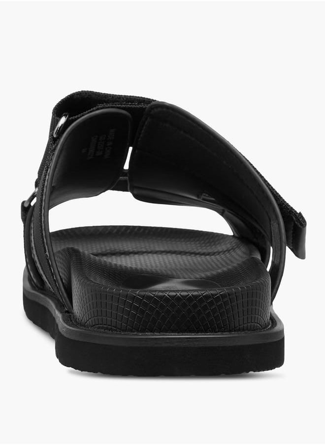 DUCHINI Men's Strap Detail Slip-On Comfort Sandals  - Image 4