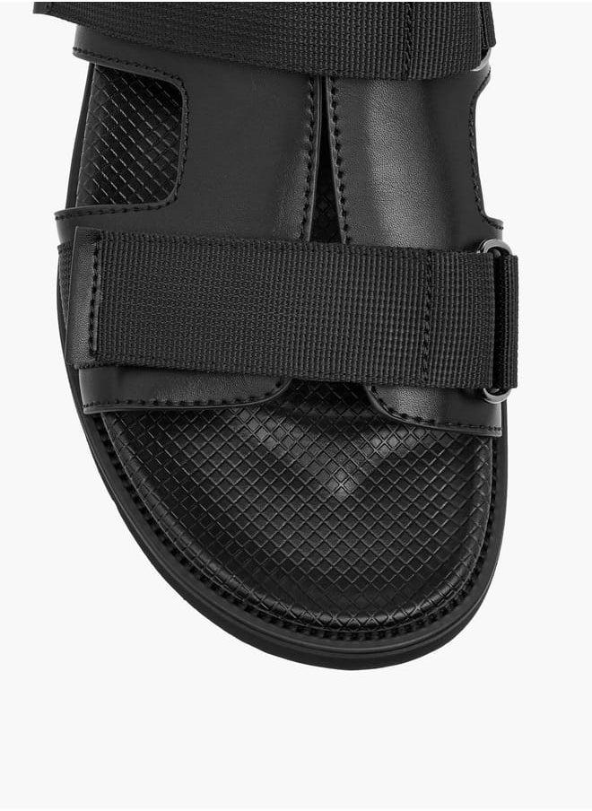 DUCHINI Men's Strap Detail Slip-On Comfort Sandals  - Image 3