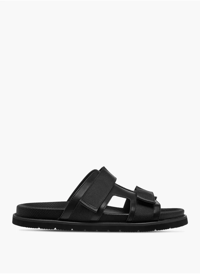 دوتشيني Men's Strap Detail Slip-On Comfort Sandals