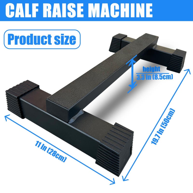 BLUSLM Steel Calf Raise Bar, Standing Machine for Stretching, Squat, Foot Stretch, Anti-Slip Solid Block (Calf Raise BAR 2) - Image 2