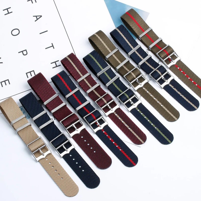 Bluejw Fashionable Braided Nylon Watch Band for Tudors, Adjustable Replacement Strap - Image 2