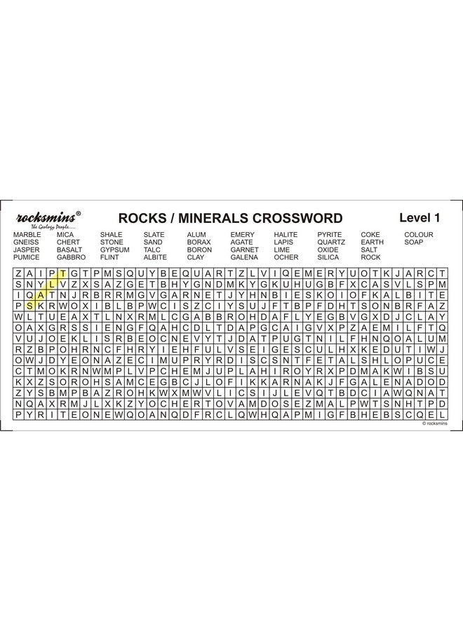 Rocksmins Rocks Science Activity Kit RO20ACWB in Wooden Box with Testing Tools Worksheet Rocks Minerals Puzzle 7 Sheets Set of 20 Handpicked Natural Rocks Specimens in Storage Tray for geology - Image 3