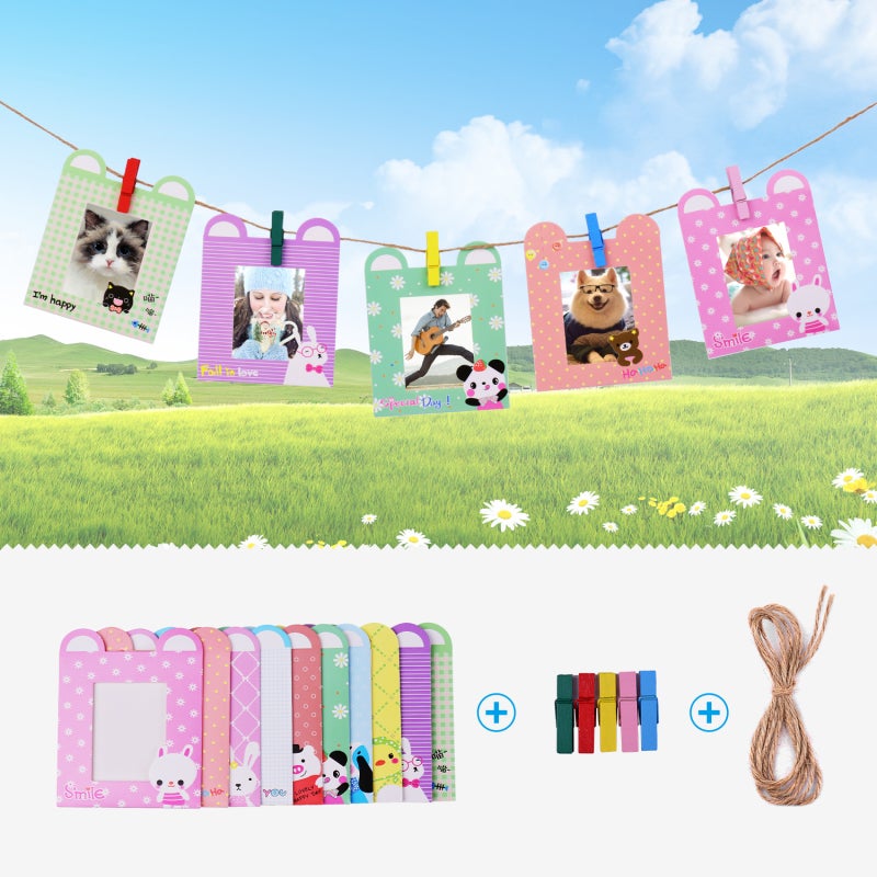 مجموعة ملحقات Instax Mini 11: مجموعة ملحقات كاميرا فورية 12 في 1 - حقيبة حماية من الجلد الاصطناعي PU بأزهار الالوان المائية مع حزام لمستخدمي كاميرا Fujifilm Instax Mini 11 - Image 5