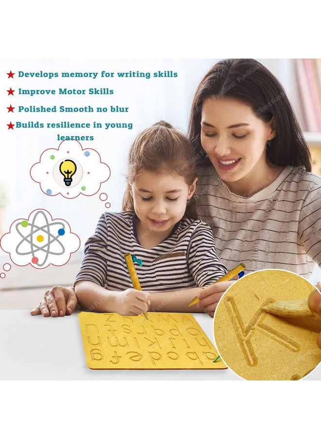 FunBlast FunBlast Small Letter Writing Practice Board, Tracing Board for Kids - Learning Toys for Kids - 1 Unit (Made in India), Multicolor  - Image 4