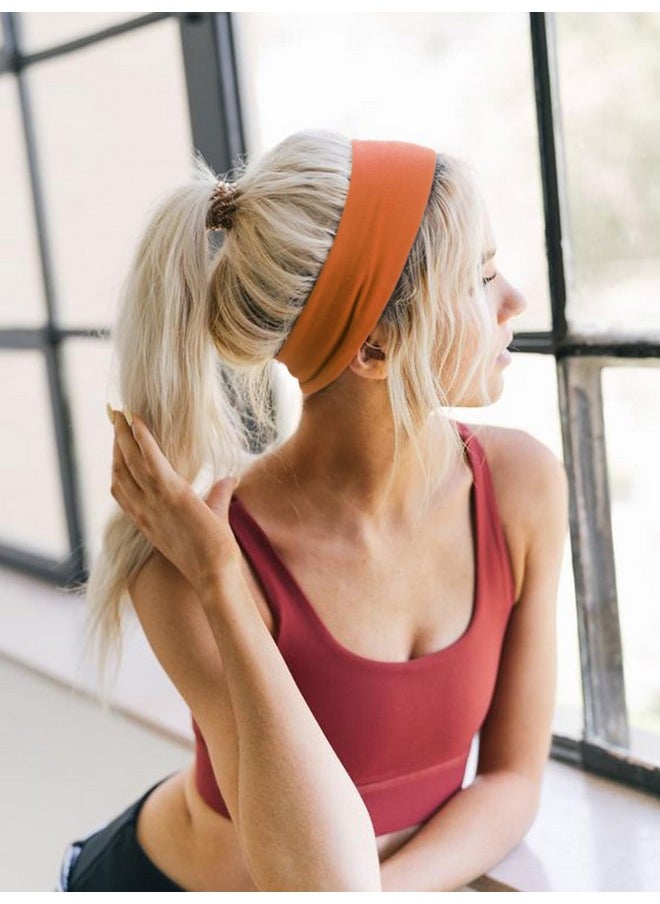 DRESHOW 8 Pack Sports Headbands For Women Nonslip Stretchy Fashion Hair Band Soft Hair Accessories For Daily Wear Workout Yoga Running  - Image 3