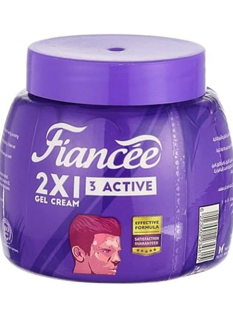 Fiancee Hair Gel Cream 2*1 Three Active - 125 Ml