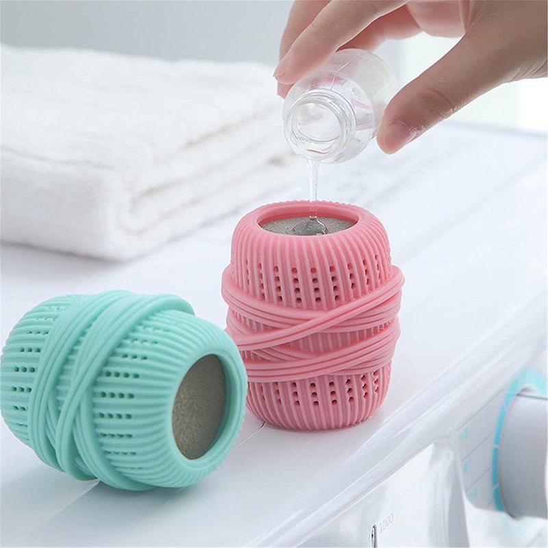 APURK Silicone Washing Machine Ball Anti Knotting Reusable Washer Ball Washing Machine Dryer Ball Clothes Tangle Free Deep Cleaning Ball StainLint Remover Scrubbing Ball Multicolor 1 - Image 2